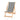 Hardwood Deckchair - Plain Grey