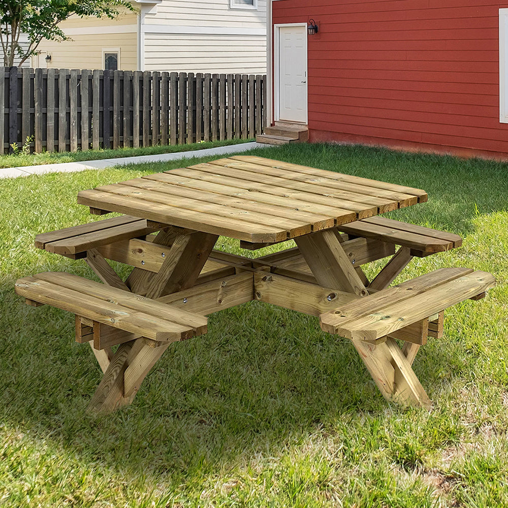 Heavy Duty Wooden Square Table