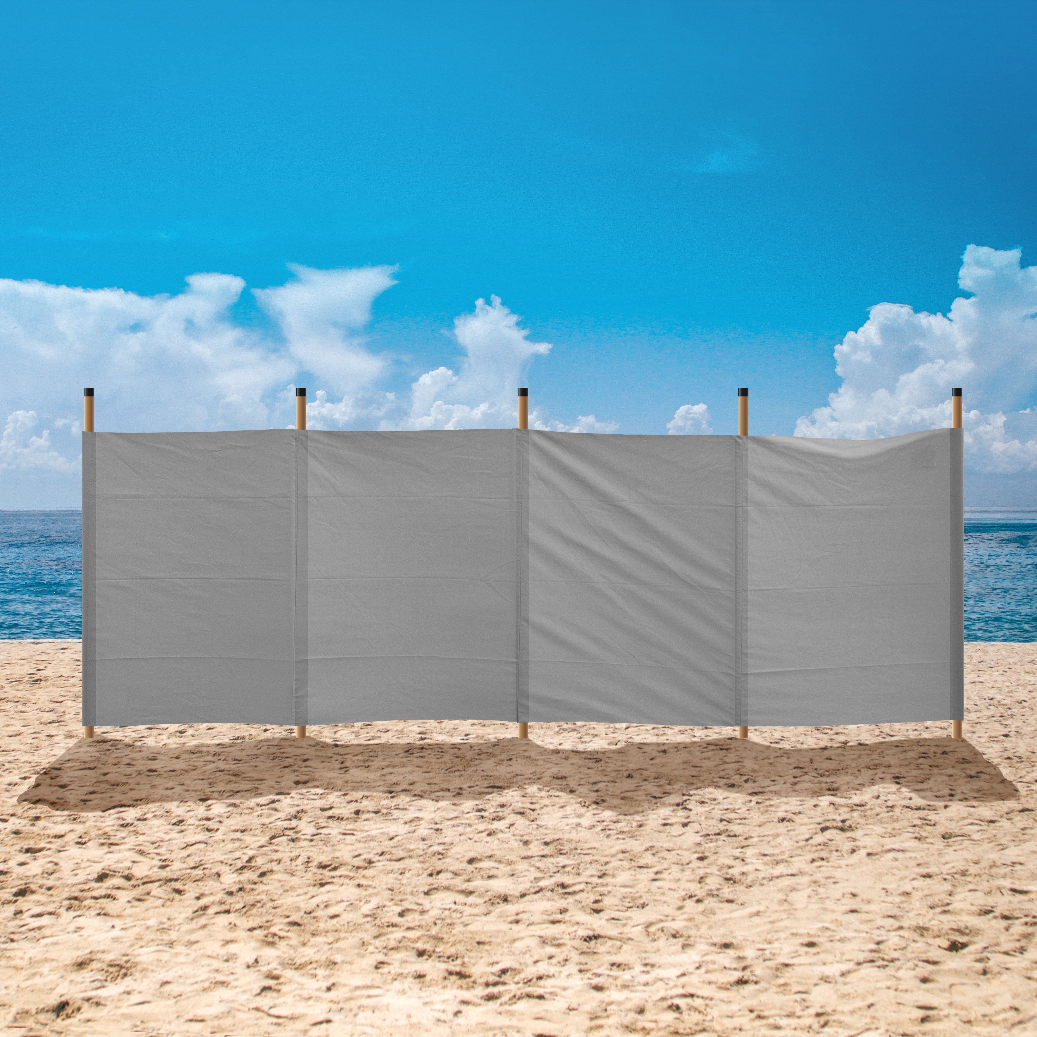 Cotton Canvas Windbreaks Grey Wind Break - Main Image