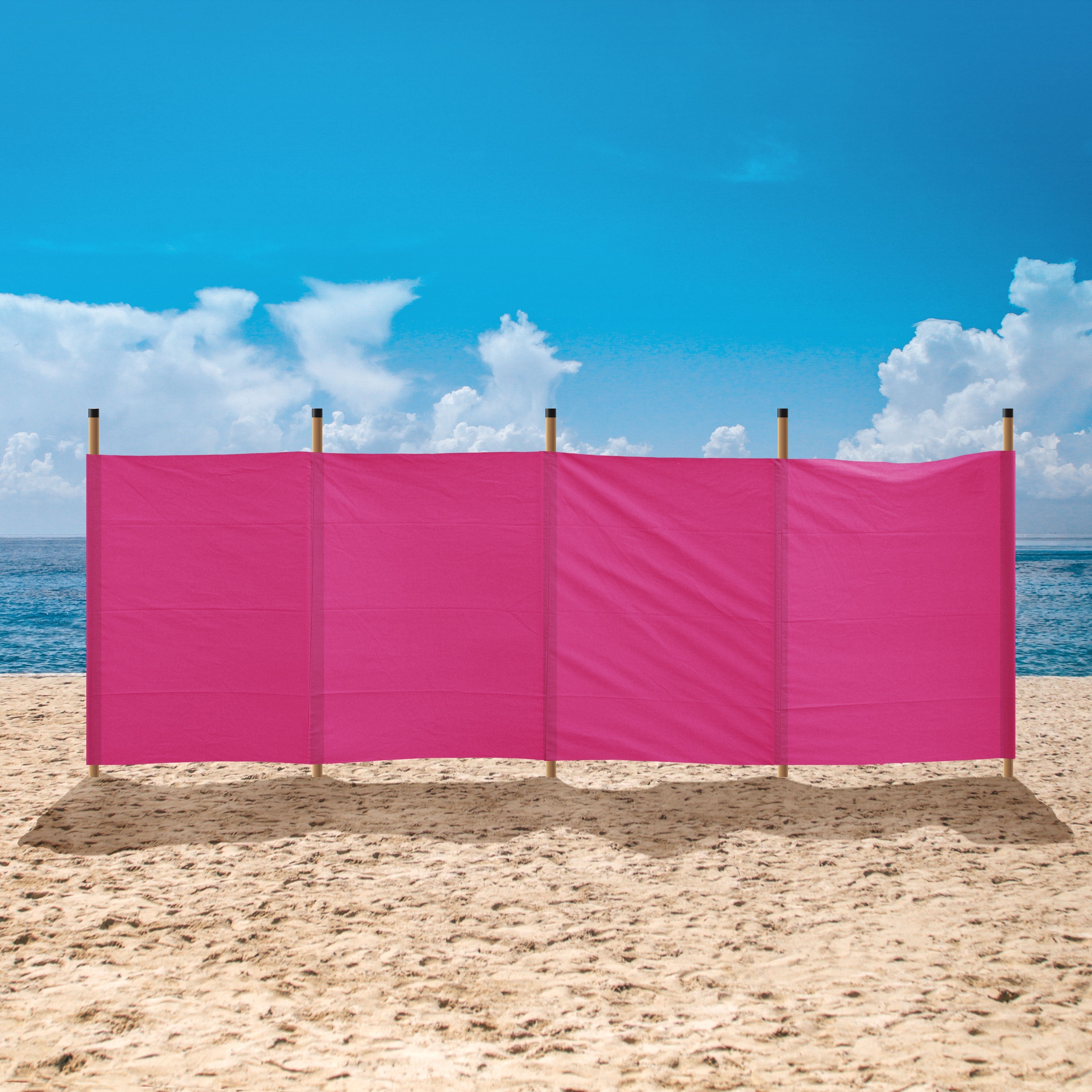 Pink Cotton Canvas Windbreaks Pink Wind Breaks