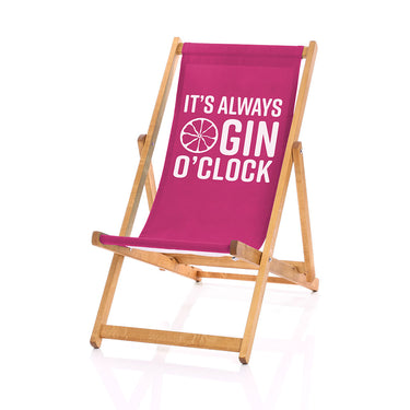 Gin deckchair pink