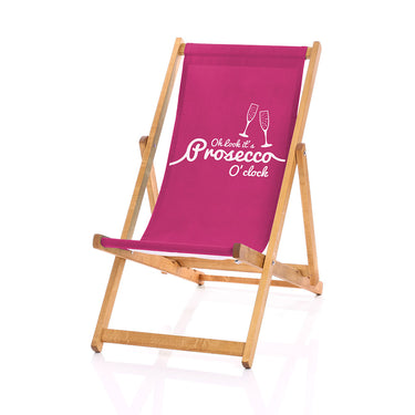 Prosecco deckchair pink