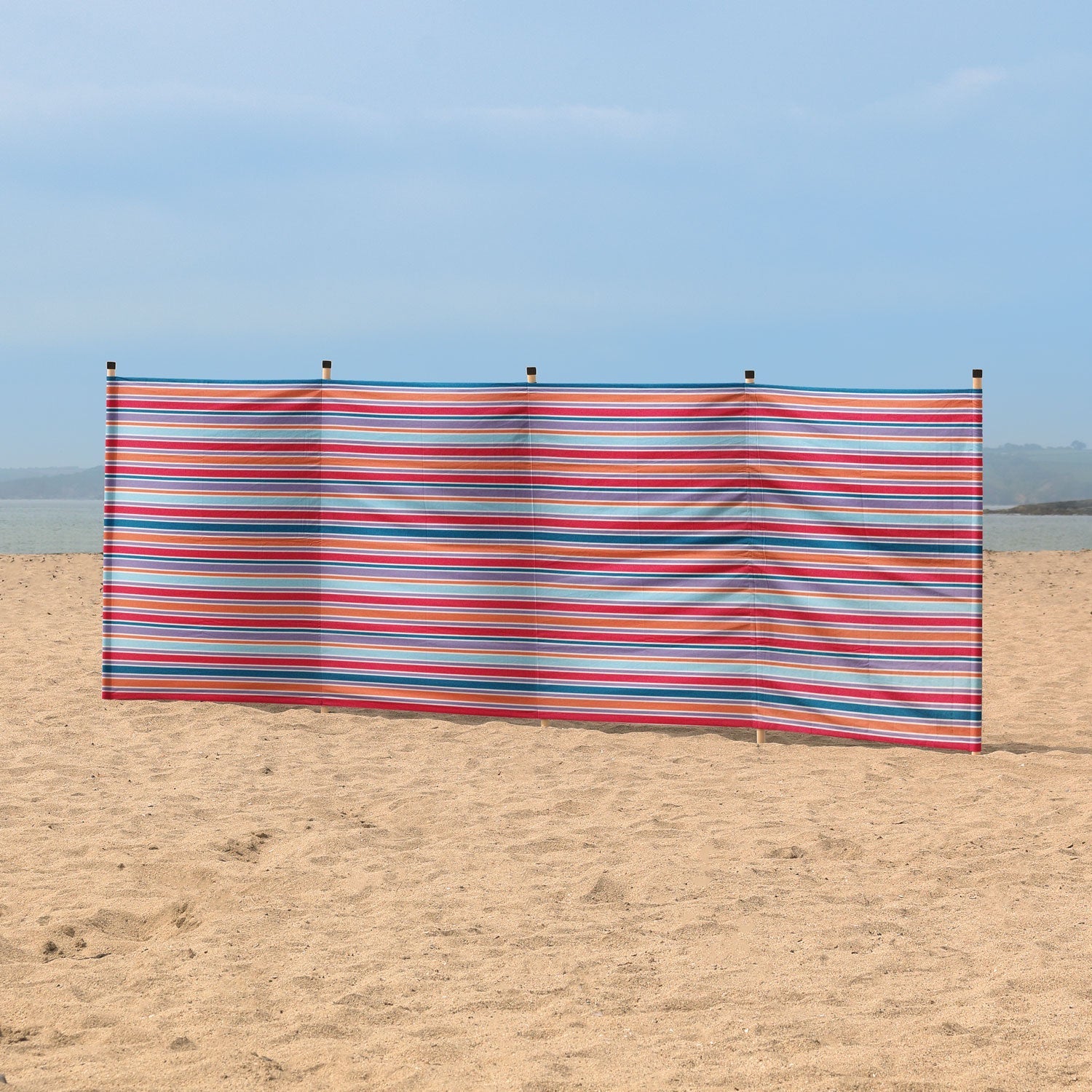 Cotton Canvas Windbreak - Striped Atlantic