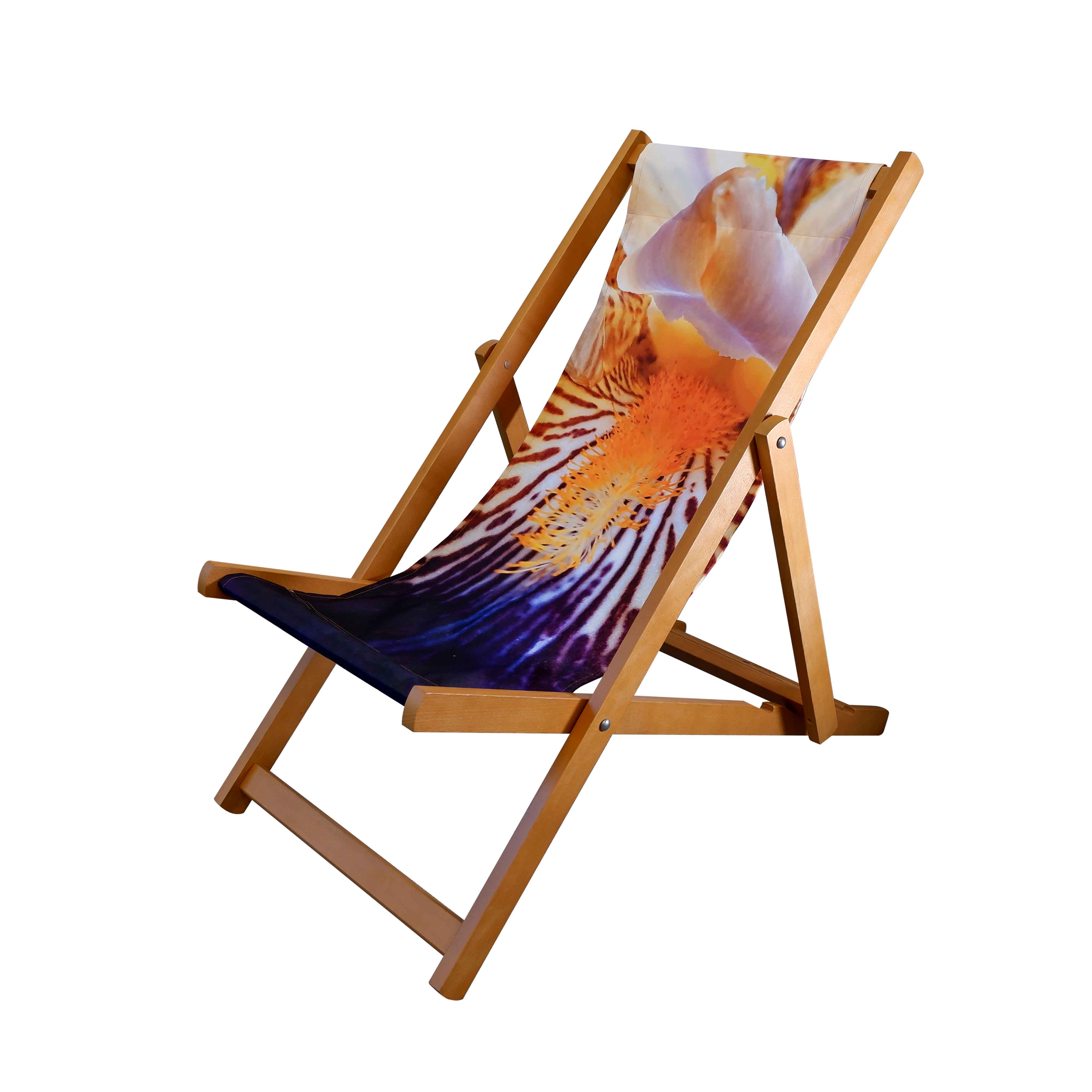 Hardwood Deckchair - Iris