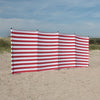 Cotton Canvas Windbreak - Red and White Striped