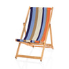 Hardwood Deckchair - Striped Adriatic