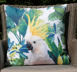 Outdoor Cushions- Yellow Crested Cockatoo