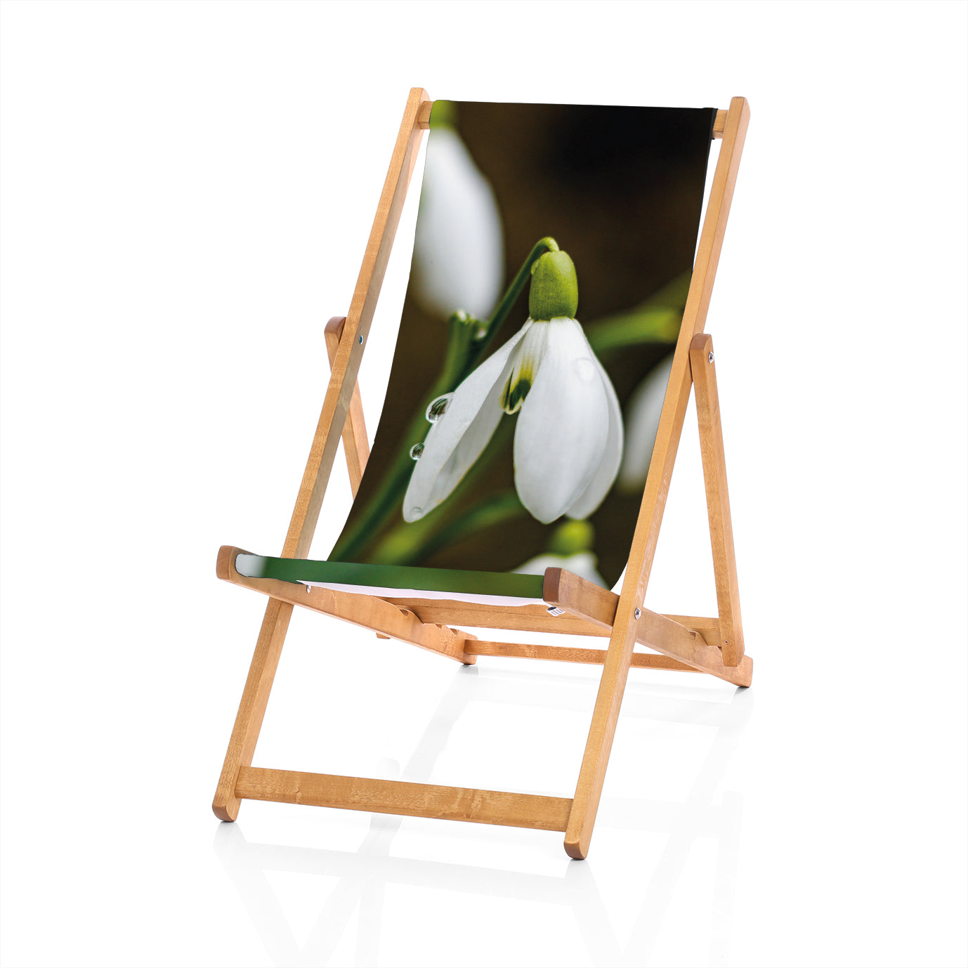 Hardwood Deckchair - Snowdrop