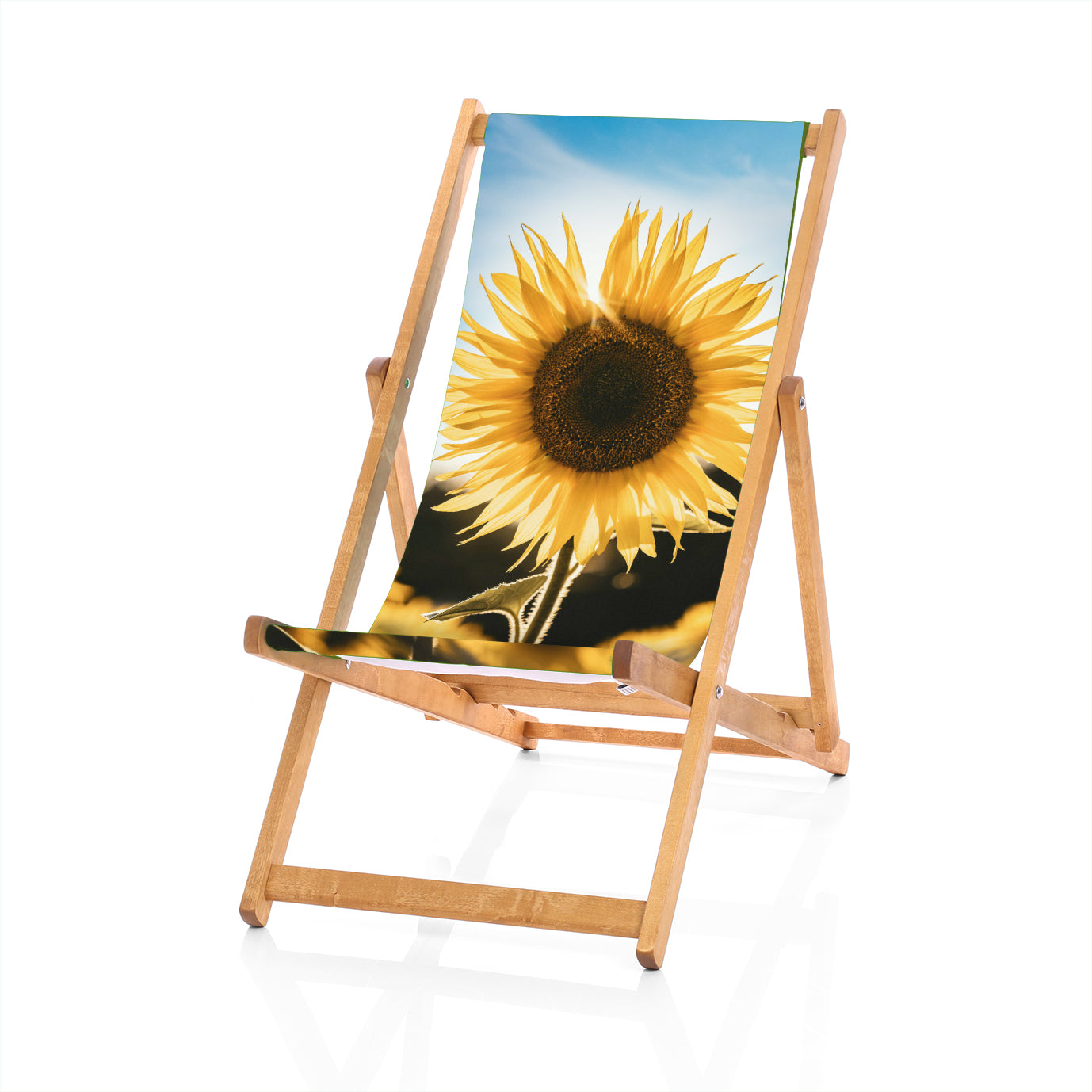 Hardwood Deckchair - Sunflower