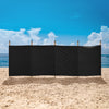 Cotton Canvas Windbreak - Plain Black