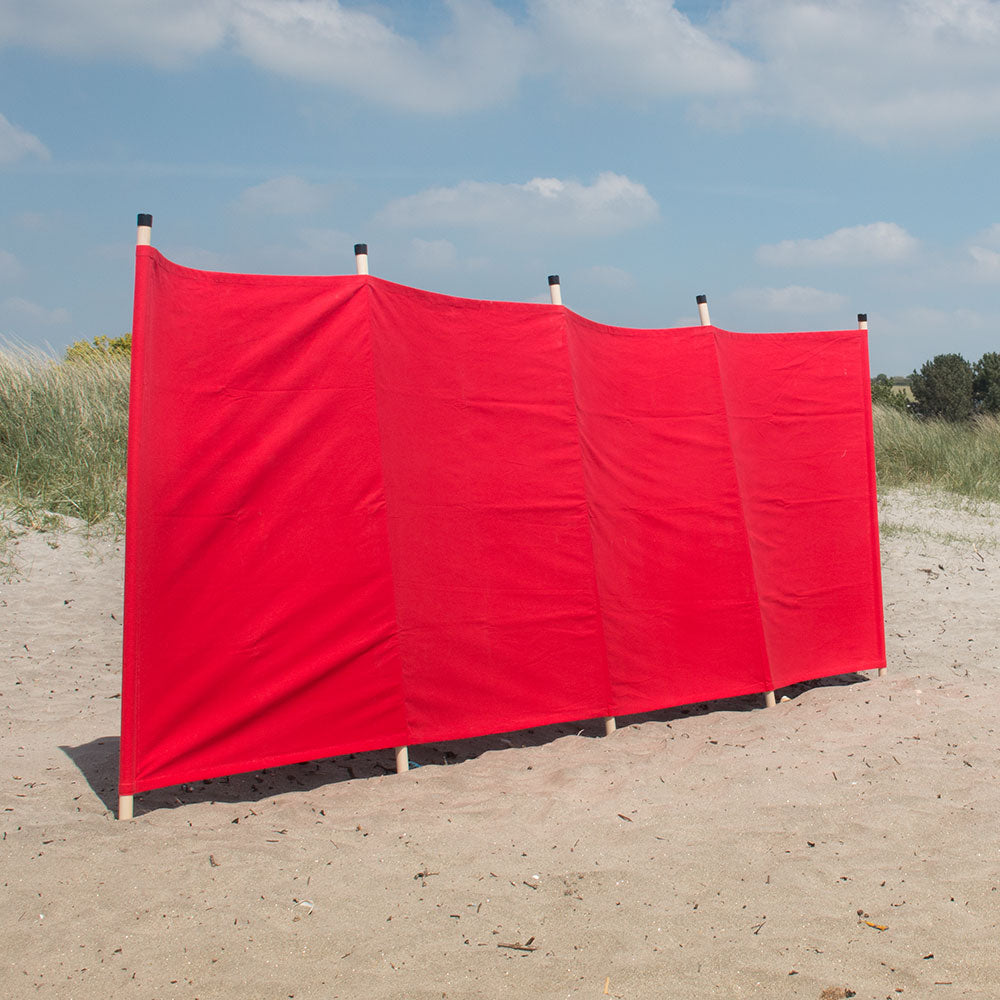 Red Canvas Windbreak