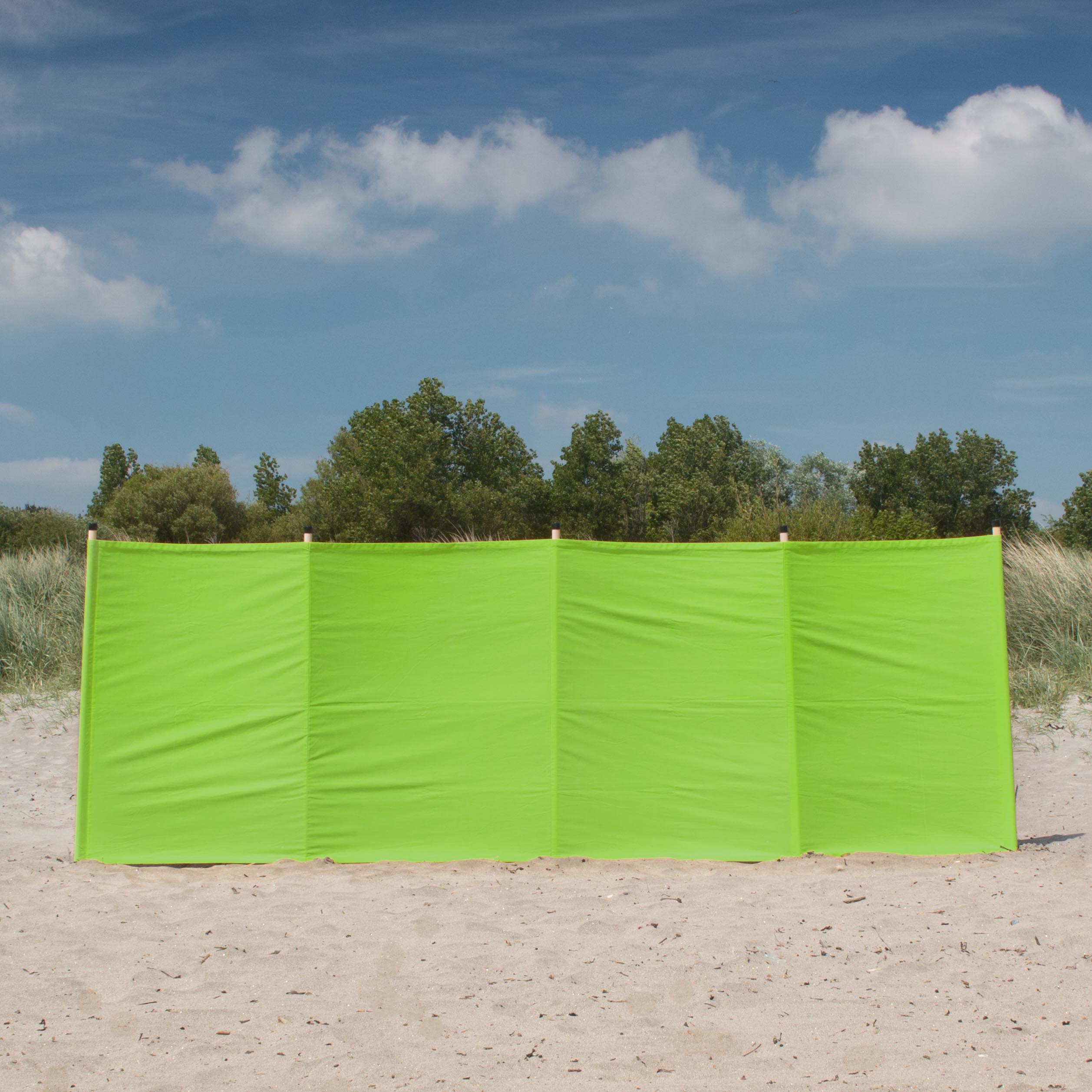 Cotton Canvas Windbreak - Plain Lime