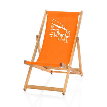 Always Wine O'clock Deckchair orange