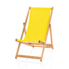 Hardwood Deckchair - Plain Yellow