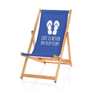 Life is better deckchair blue
