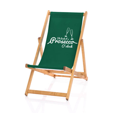 Prosecco design deckchair green