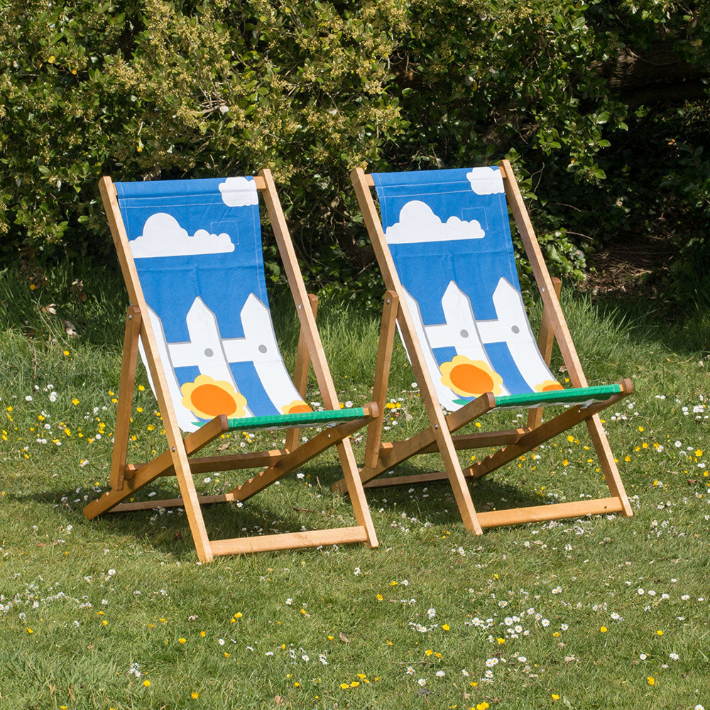 Hardwood Deckchairs - Picket Fence