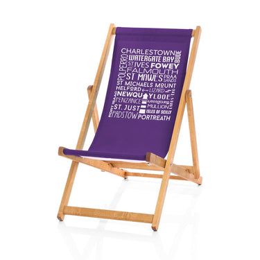 Cornwall deckchair purple
