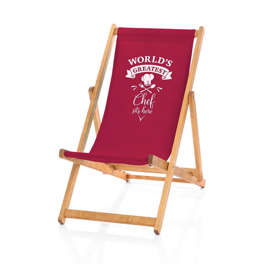 Hardwood Deckchairs - World's Greatest Chef