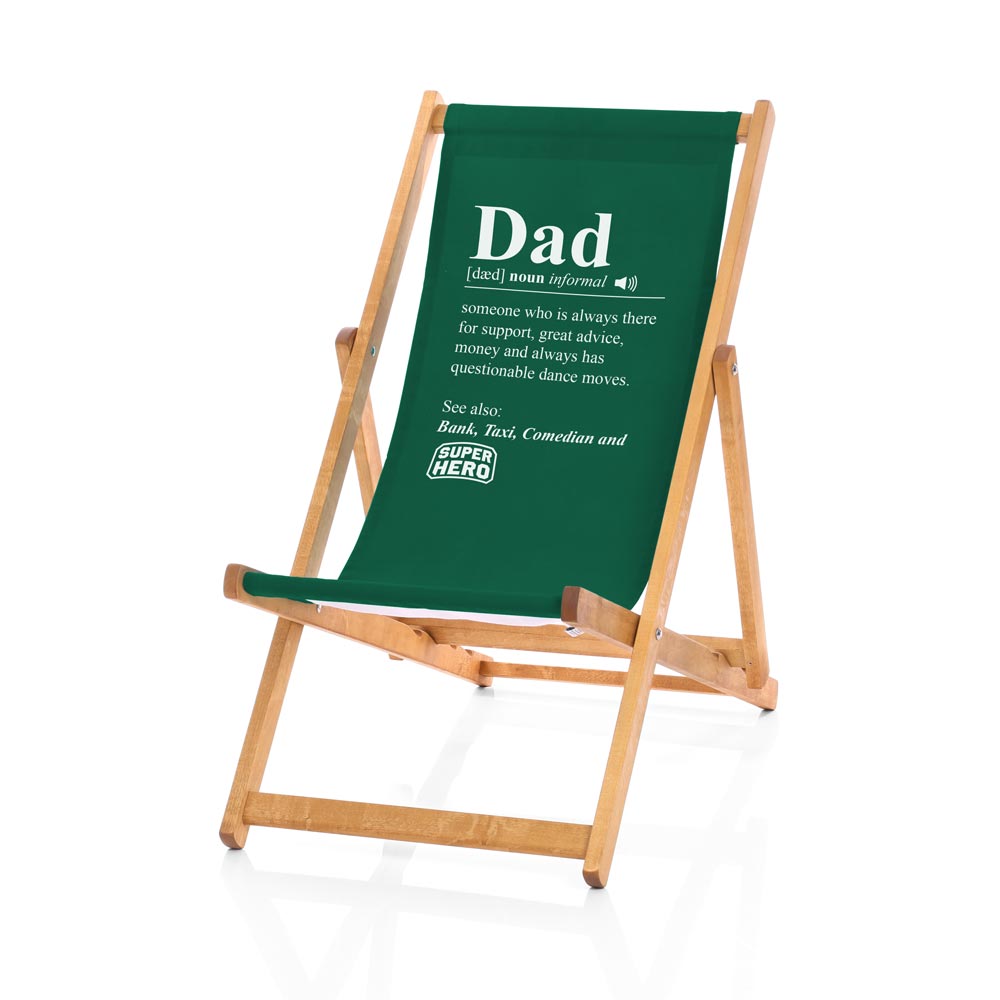 Dad Deckchair green