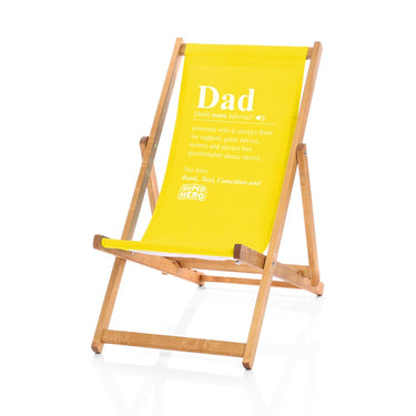 Yellow dad deckchair gift
