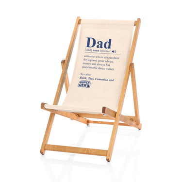 Natural dad deckchair gift