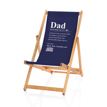 Dad Deckchair blue