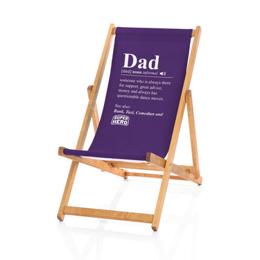 Purple dad deckchair gift