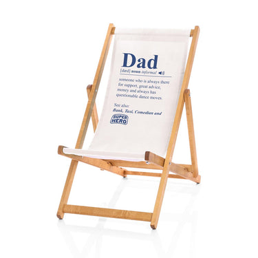 White dad deckchair gift