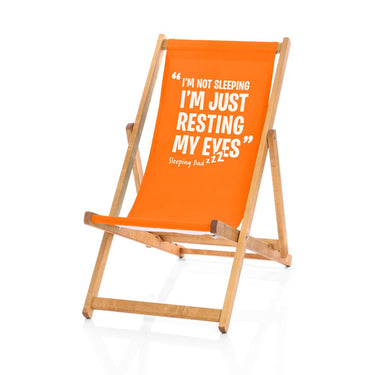 Funny deckchair in orange
