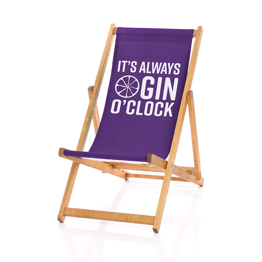 Gin deckchair purple
