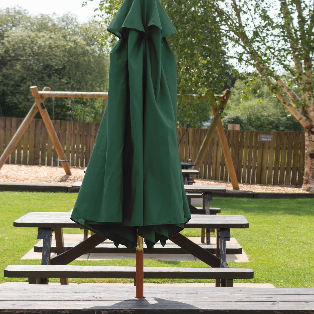 2.5m Hardwood Parasol Hexagonal