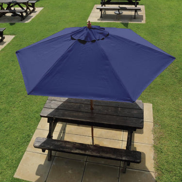 2.5m Hardwood Parasol Hexagonal