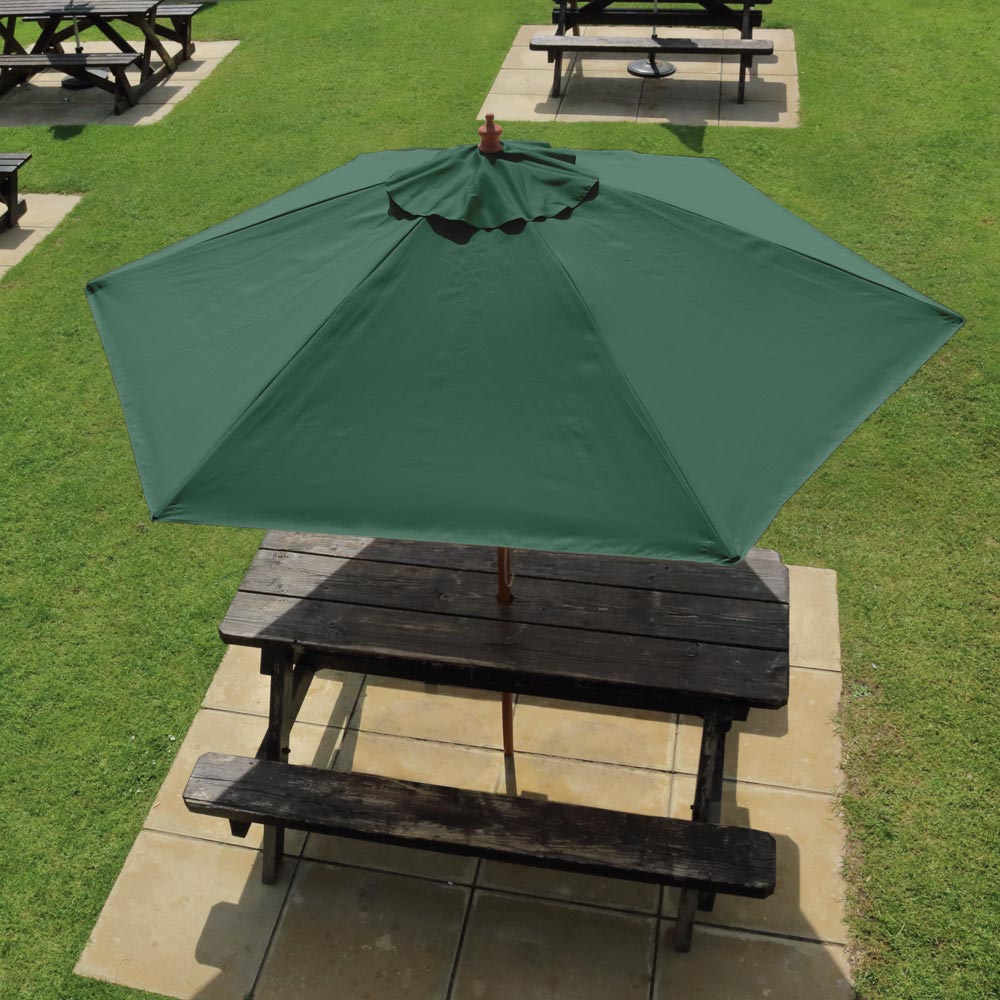 2.5m Hardwood Parasol Hexagonal