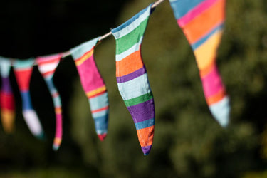 excellent quality cotton bunting in bright colours