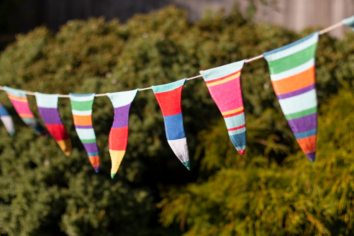 high quality cotton canvas bunting 6m