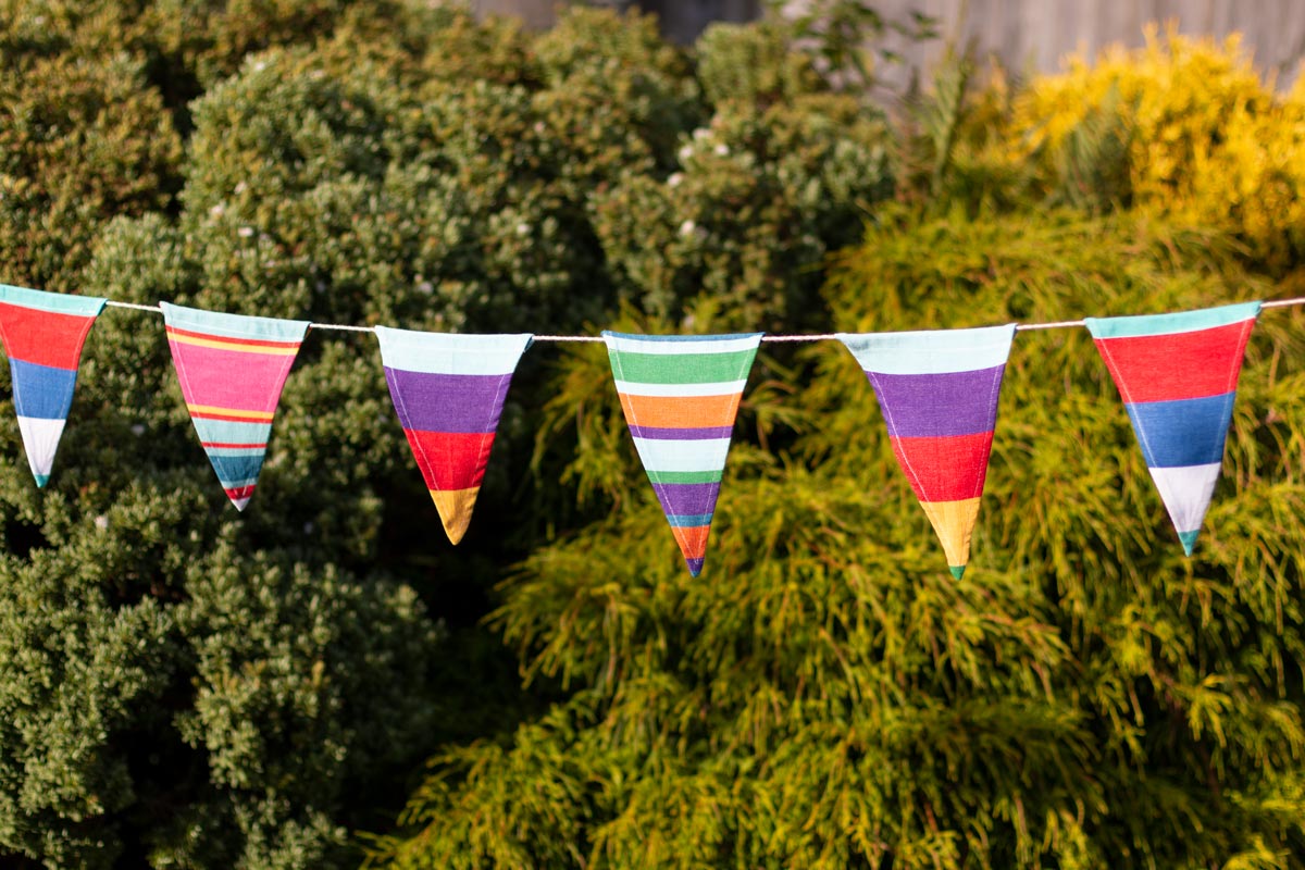 fabulous unique cotton canvas bunting