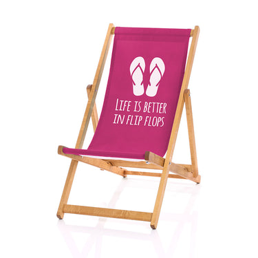 Flip-flops deckchair pink