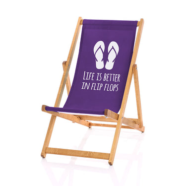 Flip-flops deckchair purple